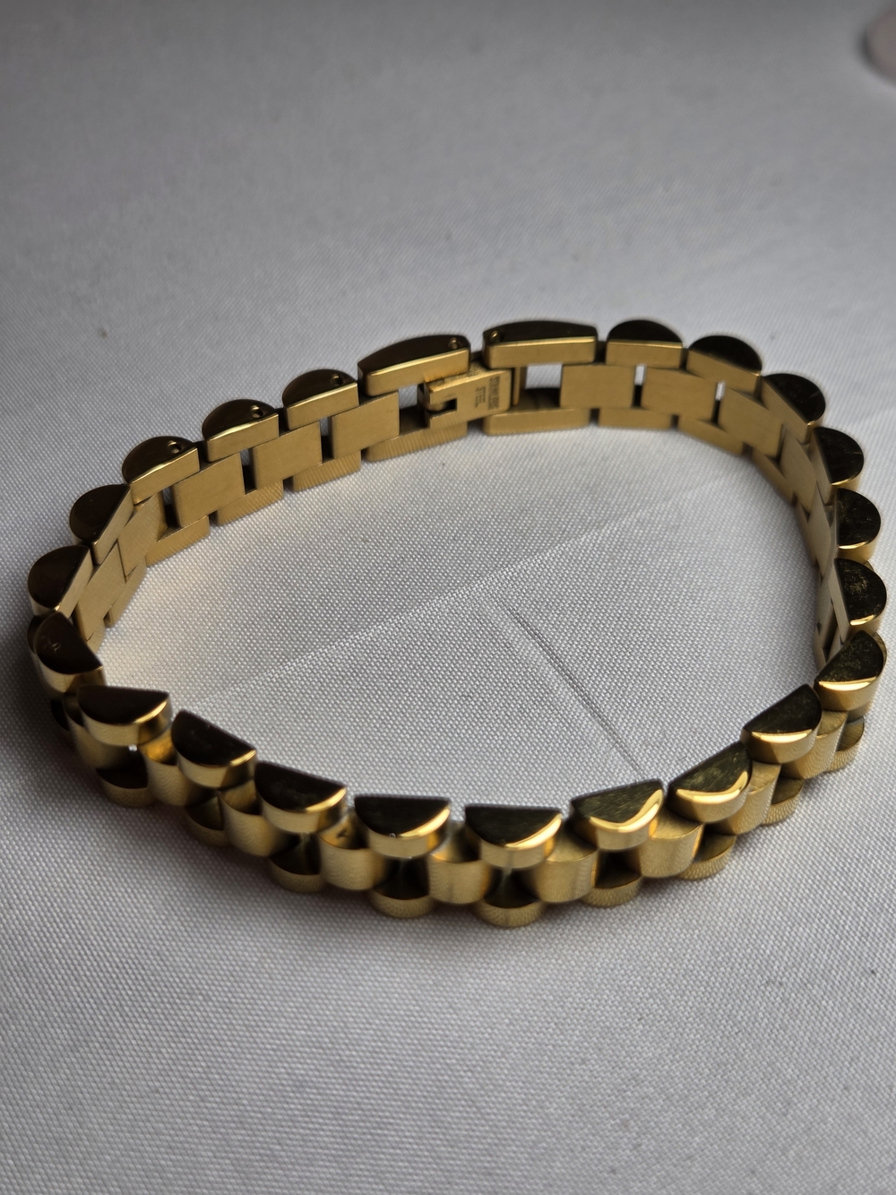 Gold-Tone Link Bracelet - Women’s Fashion Jewelry 7" Long